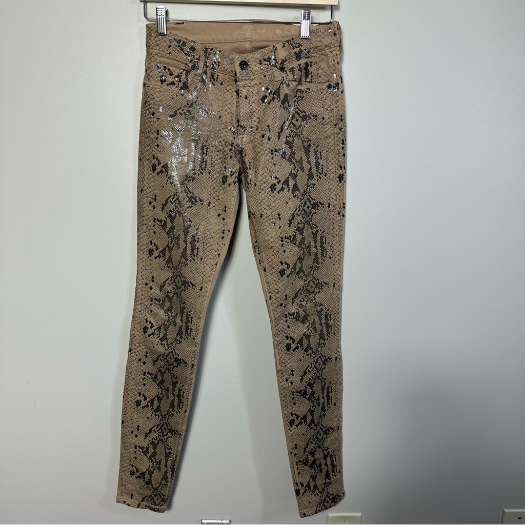 7 For All Mankind Snakeskin Jeans
